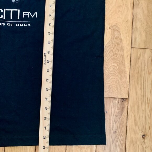 Vintage Tank Top Men’s Large AAA Tag 92 Citi FM Miller Promo Tee Black Cut Off - Picture 5 of 5